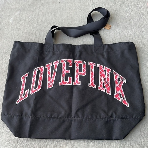NEW! PINK Victoria's Secret LOVE PINK Tote Bag - Picture 1 of 3